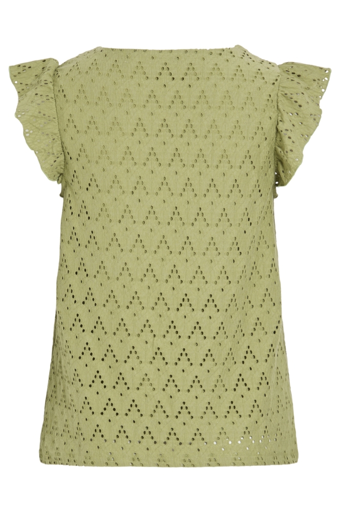 VIAMALINA V-NECK C/S TOP/PB 14104110 Sage